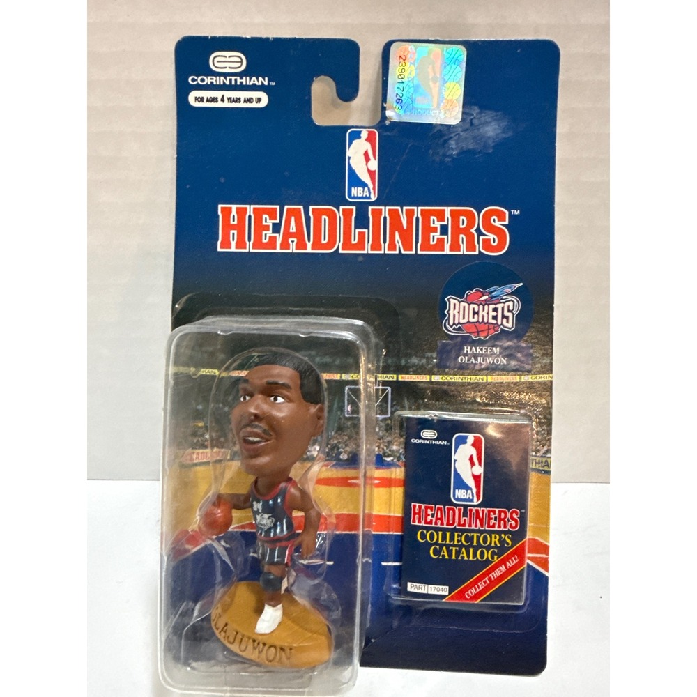 1996 Corinthian NBA Headliners Hakeem Olajuwon Houston Rockets Figure 02013 NIB